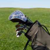 Frans toile de jouy blauw en wit elegant golfheadcover (Insitu)
