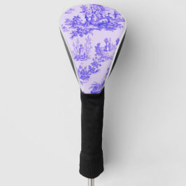 Frans toile de jouy blauw en wit elegant golfheadcover