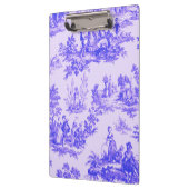 Frans toile de jouy blauw en wit elegant klembord (Links)