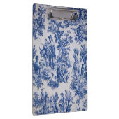 Frans toile de jouy blauw en wit elegant klembord (Rechts)