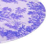 Frans toile de jouy blauw en wit elegant snijplank (Hoek)