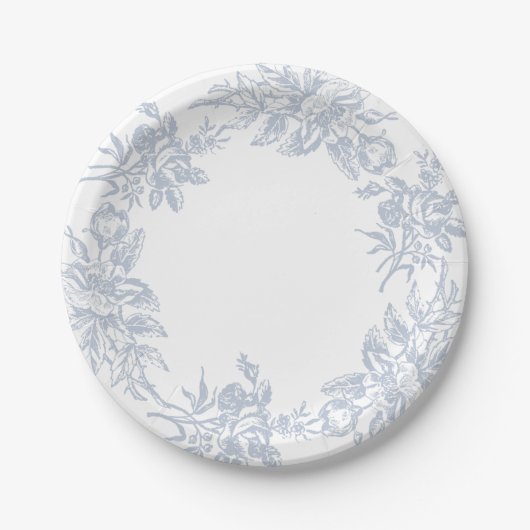 Frans Toile de Jouy Papieren Bordje (Voorkant)