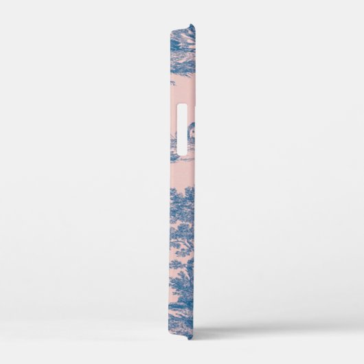 Frans toile de jouy roze en wit elegant Case-Mate iPhone case (Achterkant / Rechts)