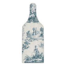 Frans toile de jouy sage groen elegant glas