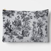 Frans toile de jouy zwart en wit elegant etui (Voorkant)