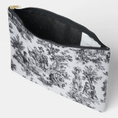 Frans toile de jouy zwart en wit elegant etui (Open)