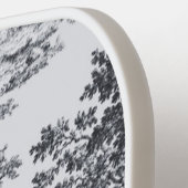 Frans toile de jouy zwart en wit elegant pickleball paddle (Links Detail)