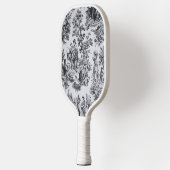 Frans toile de jouy zwart en wit elegant pickleball paddle (Links)