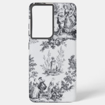 Frans toile de jouy zwart en wit elegant