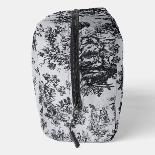 Frans toile de jouy zwart en wit elegant toilettasje (Rechts)