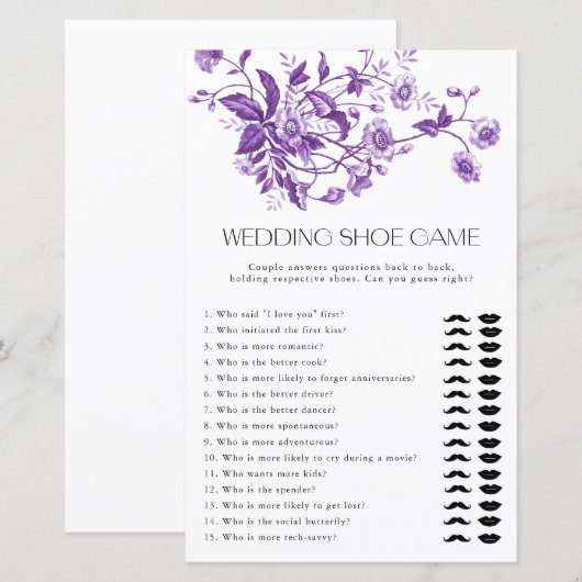 Frans Toile Floral Bruiloft Schoen Spel Bruids Spe (Voorkant / Achterkant)