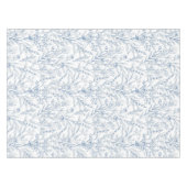  Frans Toile Floral Dainty Blauw & Wit Tafelkleed (Voorkant (Horizontaal))