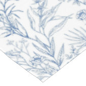  Frans Toile Floral Dainty Blauw & Wit Tafelkleed (Gekanteld)