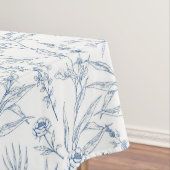  Frans Toile Floral Dainty Blauw & Wit Tafelkleed (Voorbeeld)