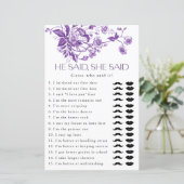 Frans Toile Floral Hij zei dat ze zei bruids spel (Staand voorkant)