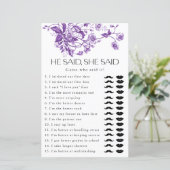 Frans Toile Floral Hij zei dat ze zei bruids spel (Staand voorkant)