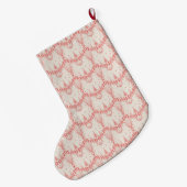 Frans Toile Geïnspireerd Woodland personaliseert Grote Kerstsok (Achterkant (Hangend))