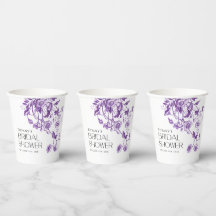  Frans Toile Paarse Bloemen Vrijgezellenfeest