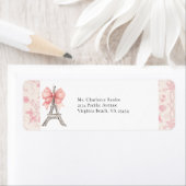 Frans Toile Paris Retour-adreslabel Etiket (Insitu)