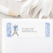 Frans Toile Paris Retour-adreslabel Etiket (Insitu)