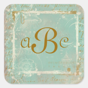 Frans Toile & Script Aangepaste Stickers