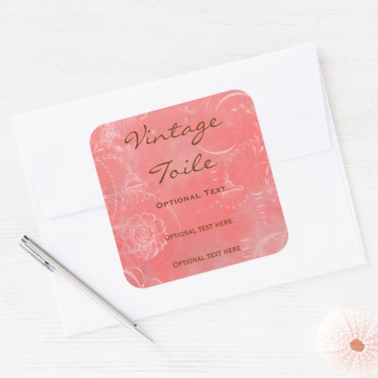 Frans Toile Stickers Custom Kleuren (Envelop)