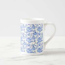 Frans Toile Style Blue en White Porselein Kop
