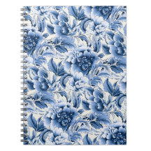 Frans toile & toile de Jouy. Blauw.