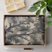 Frans Toile - Zwart Design op Crème Tissuepapier (Geschenk)