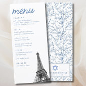 Frans toilet Bat Mitzvah Eiffeltoren Elegant Menu