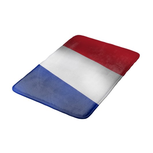 FRANS TRICOLOR FLAG BLUE WHITE RED RING BADMAT (Gekanteld)