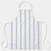 Frans trillingspatroon grijs wit 2 Schort (Voorkant)