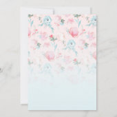 Frans Tuin Bloemen Pioen Bruiloft Vrijgezellenfees Kaart (Achterkant)