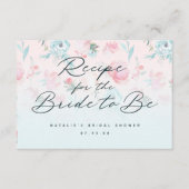 Frans Tuin Bloemen Pioen Vrijgezellenfeest Recept Informatiekaartje (Voorkant)