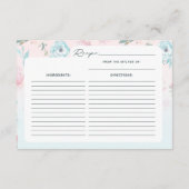 Frans Tuin Bloemen Pioen Vrijgezellenfeest Recept Informatiekaartje (Achterkant)