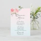 Frans Tuin Bloemenpioen 3 gangen maaltijddiner Menu (Staand voorkant)