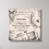  Frans Tuin uitgerekt canvas Afdruk (Voorkant)