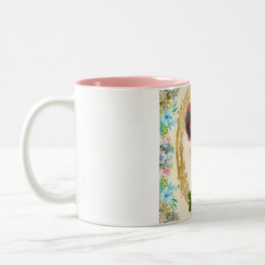  Frans Tweekleurige Koffiemok (Links)