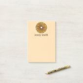 Frans Twist Donut Doughnut Persoonlijke Post Post-it® Notes (Op bureau)