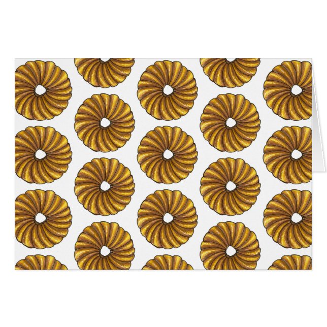 Frans Twist Glazed Breakfast Donut Doughnut Food (Voorkant Horizontaal)