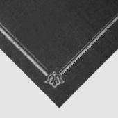 Frans Typografie Black Decoupage Lijst Tissuepapier (Detail)