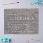  Frans Typografie Collage Advertisement Tissuepapier (Craft)