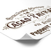 Frans Typografisch Cacao Chocolade Poster (Hoek)