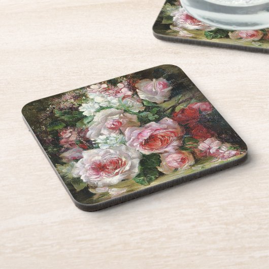 Frans Verhas Bouquet van Rozen Bier Onderzetter (Linkerzijde)