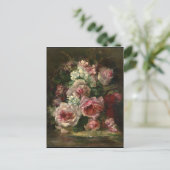 Frans Verhas  Bouquet van Rozen Briefkaart (Staand voorkant)