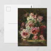 Frans Verhas  Bouquet van Rozen Briefkaart (Voorkant / Achterkant)