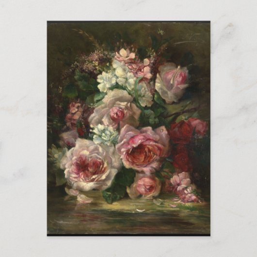 Frans Verhas  Bouquet van Rozen Briefkaart (Voorkant)