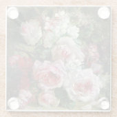 Frans Verhas  Bouquet van Rozen Glazen Onderzetter (Achterkant)