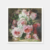 Frans Verhas  Bouquet van Rozen Servet (Voorkant)