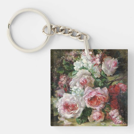Frans Verhas  Bouquet van Rozen Sleutelhanger (voorkant)